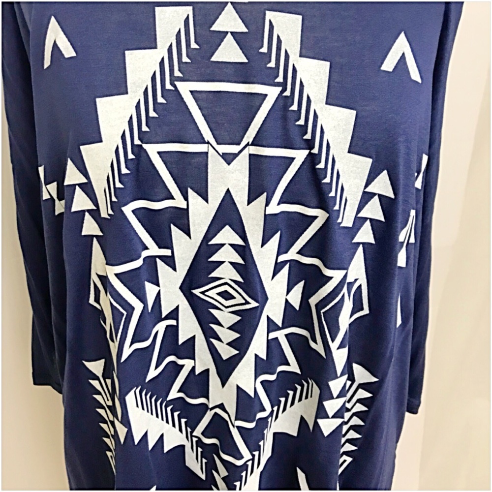 ‼️SALE Boho Tribal Flowy Lightweight Tunic Top SML - Picture 6 of 7
